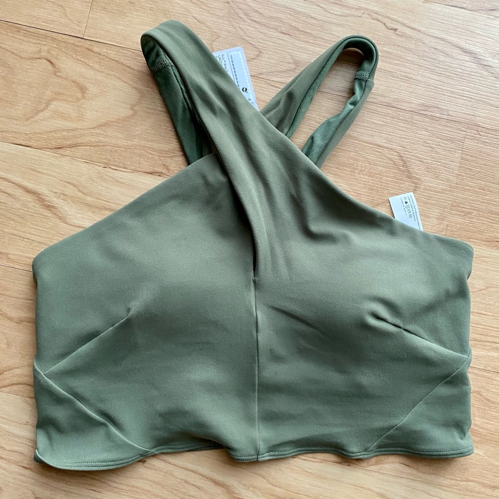 Lululemon Nulu wrap front sports bra.